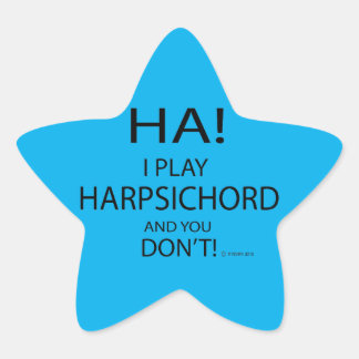 Ha Harpsichord Star Sticker