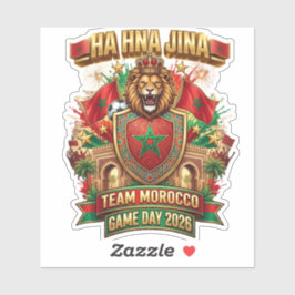 🇲🇦 HA HNA JINA Team Marokko Spieltag 2026  Aufkleber
