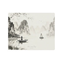 Ha Long Bay Vietnam Ink Wash Landscape
