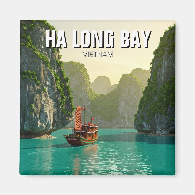 Ha Long Bay Vietnam Travel Magnet (Vorne)