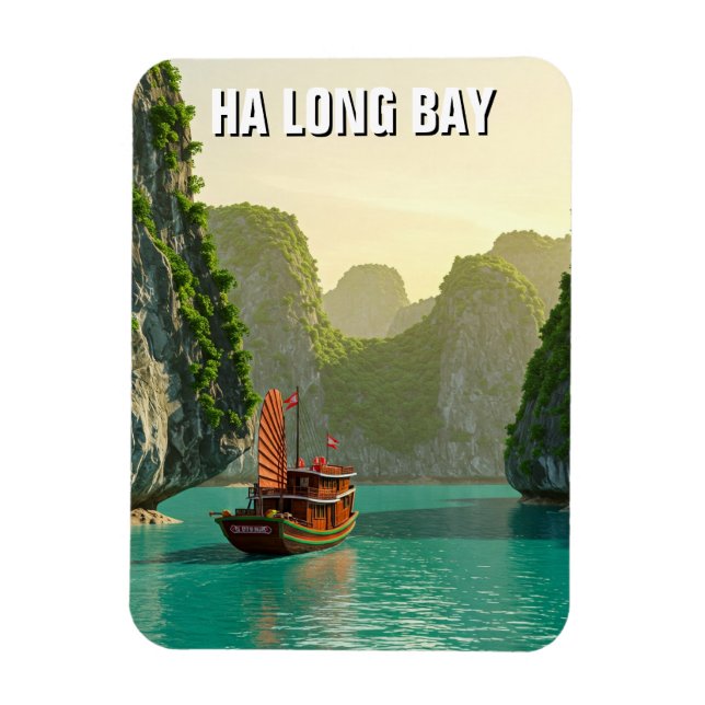 Ha Long Bay Vietnam Travel Magnet (Vertikal)