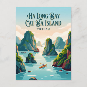Ha Long Bucht Cat Ba Insel Vietnam Postkarte