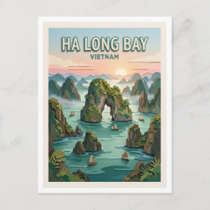 Ha-Long-Bucht Vietnam Postkarte
