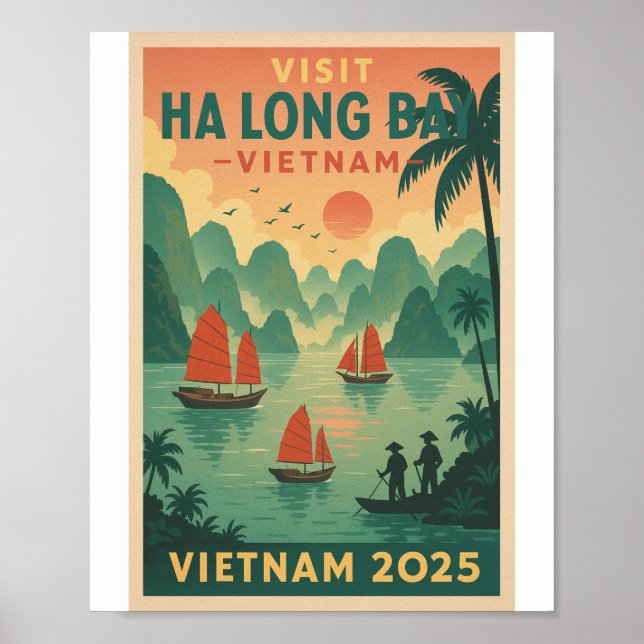 Ha Long Bucht Vietnam Reise 2026 Poster (Vorne)