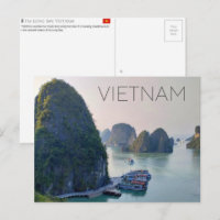 Ha Long Bucht, Vietnam Reise Postkarte