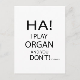 Ha Organ Postkarte