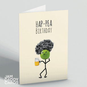Ha- Pea Birthday Karte