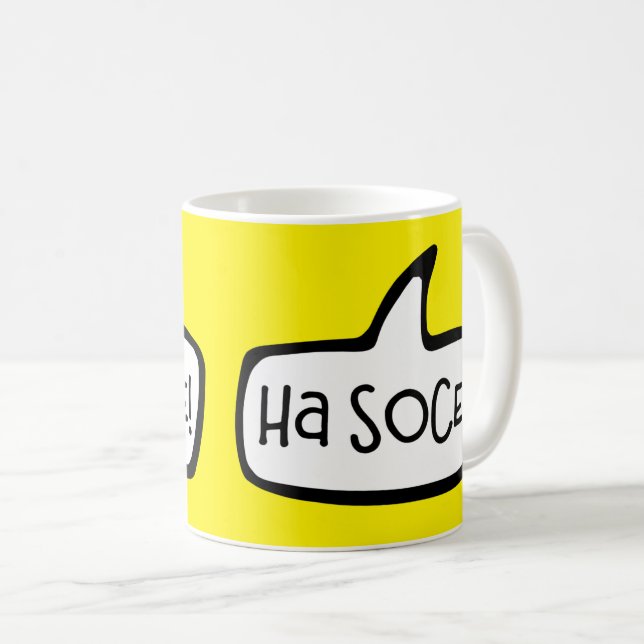 Ha Soce! Hallo Mate in Cornish, Cornwall Kaffeetasse (VorderseiteRechts)