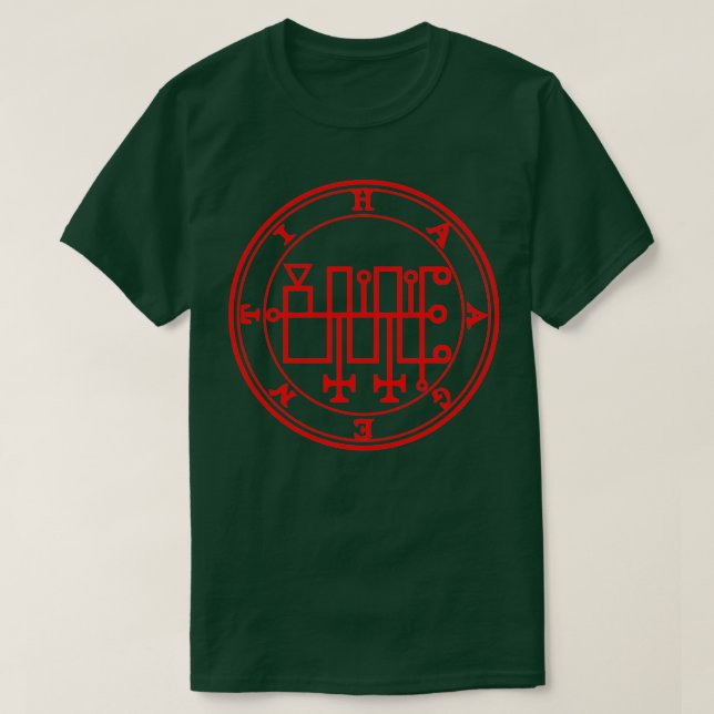 Haagenti Ars Goetia Sigil Red T-Shirt (Design vorne)