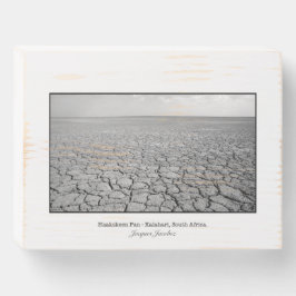 Haakskeen Pan Kalahari Wall Art Holzkisten Schild