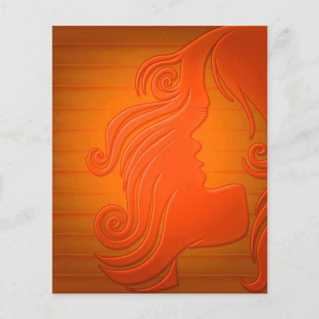 Haar-181745 Haare Frau Haarfarbe Flyer (Vorne)