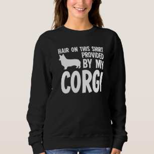 Haar auf diesem Korgi-Hund Premium Sweatshirt