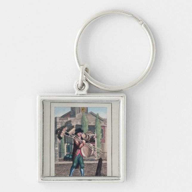 Haar-Besen, Shoreditch Kirche Schlüsselanhänger (Vorne)