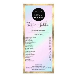 Haar Makeup Nägel Manicure Pedicure Studio Werbekarte