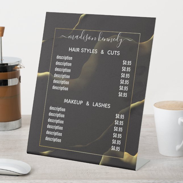 Haar Makeup Schwarz Inky Abstrakte Alkohol Fab Wer Sockelschild (In Situ)