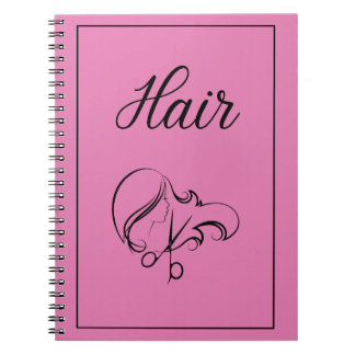 Haar Notizbuch | Rosa Notizbuch Notizblock