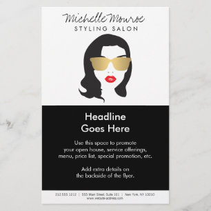Haar-Salon, Stylist, Schönheits-Mädchen-Flyer Flyer