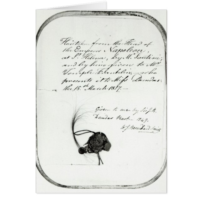 Haar schnitt vom Kopf des Kaisers Napoleon (Vorne)