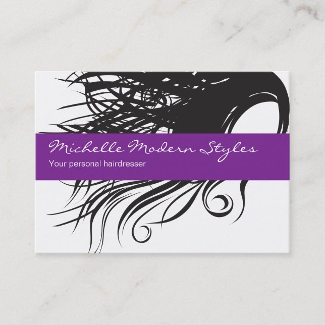 Haar-Schönheits-Visitenkarten Visitenkarte (Vorderseite)