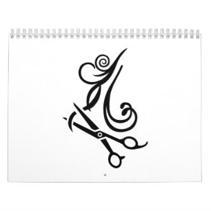 Haar scissors Friseur Kalender