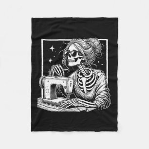 Haar Skeletter Kanalisationen vierter Halloween-Se Fleecedecke