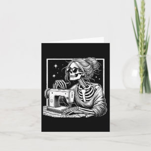Haar Skeletter Kanalisationen vierter Halloween-Se Karte