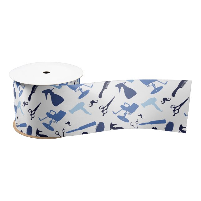 Haar-Stylist bearbeitet Muster Satinband (Spule)