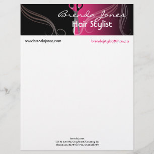 Haar-Stylist-Buchstabekopf Briefbogen
