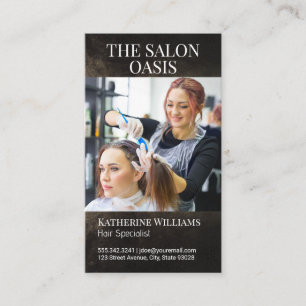 Haar Stylist Colour Womans Hair   Salon Visitenkarte