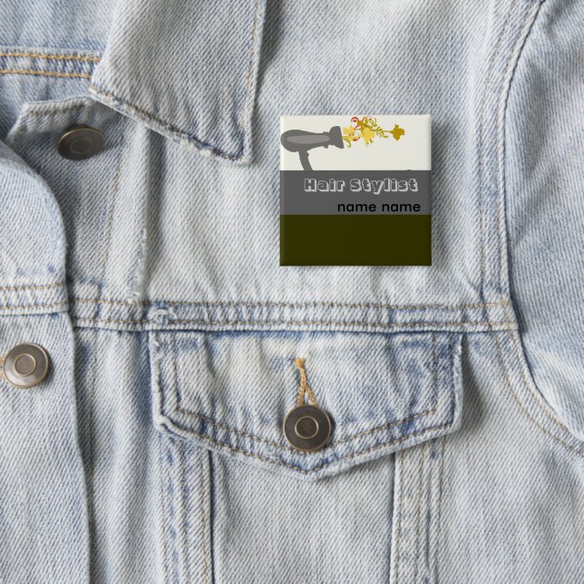 Haar-Stylist Diva-Salon-Name Button (Beispiel)