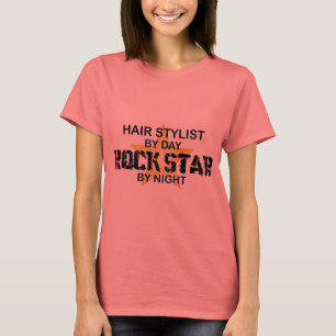 Haar-Stylist-Felsen-Stern bis zum Nacht T-Shirt
