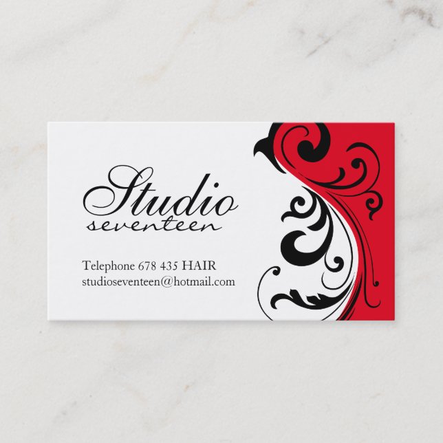 Haar-Stylist-Geschäfts-Karten Terminkarte (Vorderseite)