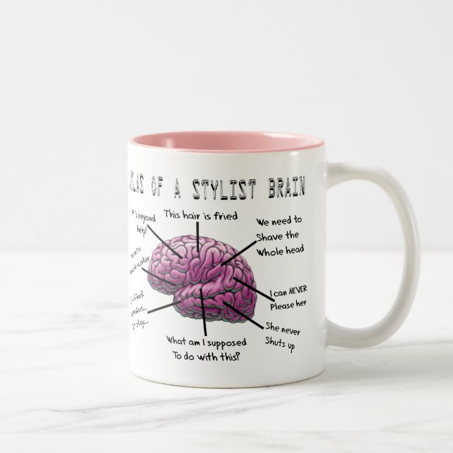 Haar-Stylist-Geschenke "Atlas eines Zweifarbige Tasse (Rechts)