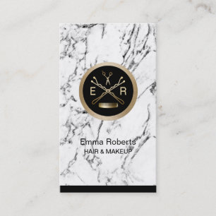 Haar-Stylist-Gold Scissor u. kämmen Verabredung Terminkarte