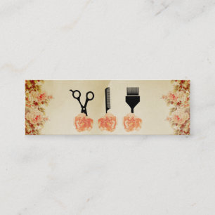Haar-Stylist Hairstylist-Pfirsich-Rose des Chic Mini Visitenkarte