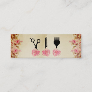 Haar-Stylist Hairstylist-Rosa-Rose des Chic Mini Visitenkarte