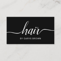 Haar-Stylist-handgeschriebenes Minimalistisches