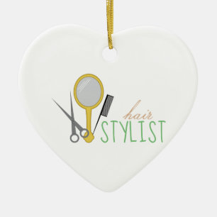 Haar-Stylist Keramikornament