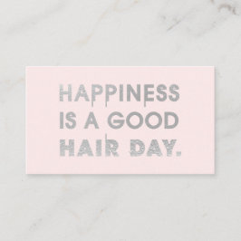 Haar Stylist Quote Chic Modern Foil Typografy Visitenkarte