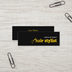 Haar-Stylist/Salon-Geschäfts-Karten-Schablone - Mini Visitenkarte