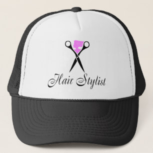 Haar-Stylist (Scheren/Rosa) Truckerkappe