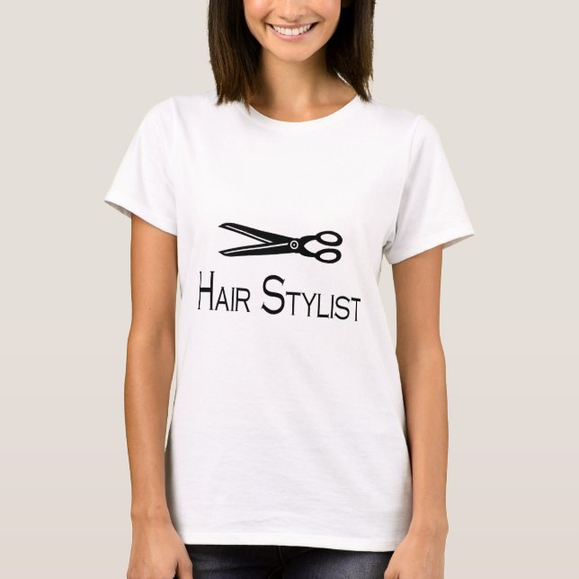 Haar-Stylist (Scheren) T-Shirt (Vorderseite)