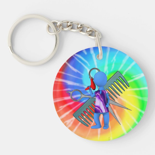 Haar-Stylist Schlüsselanhänger (Vorderseite)