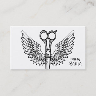 Haar-Stylist scissors retro Vintages der Terminkarte