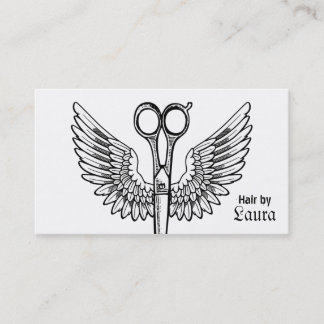 Haar-Stylist scissors retro Vintages der Terminkarte