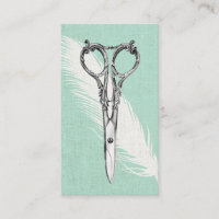 Haar Stylist Scissy & Feather Classy Linen Modern