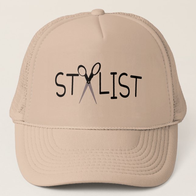 Haar-Stylist Truckerkappe (Vorderseite)