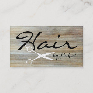 Haar-Stylist-Verabredungs-hölzerner Terminkarte