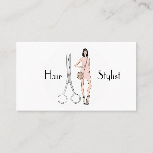 Haar-Stylist Visitenkarte (Vorderseite)
