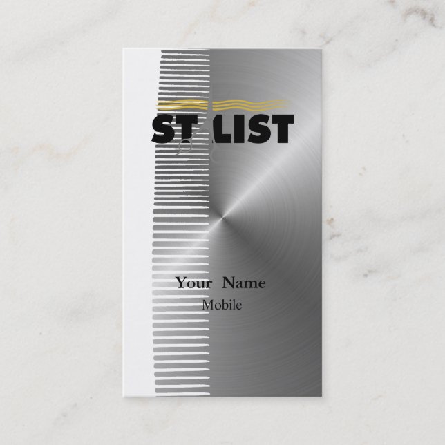 Haar-Stylist Visitenkarte (Vorderseite)
